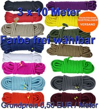 3x 10m Bondageseil (0,63 EUR / Meter) Bondage Seil  3x 10 Meter schwarz rot wei&szlig;