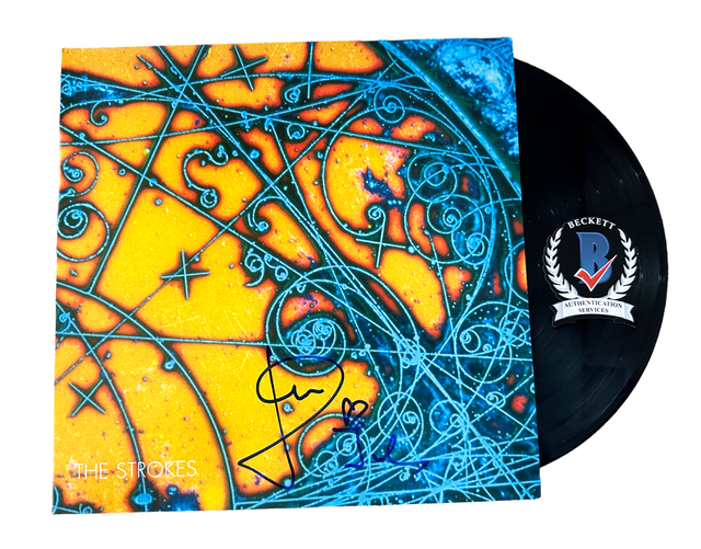 JULIAN CASABLANCS SIGNED AUTOGRAPH THE STROKES ALBUM VINYL LP BECKETT