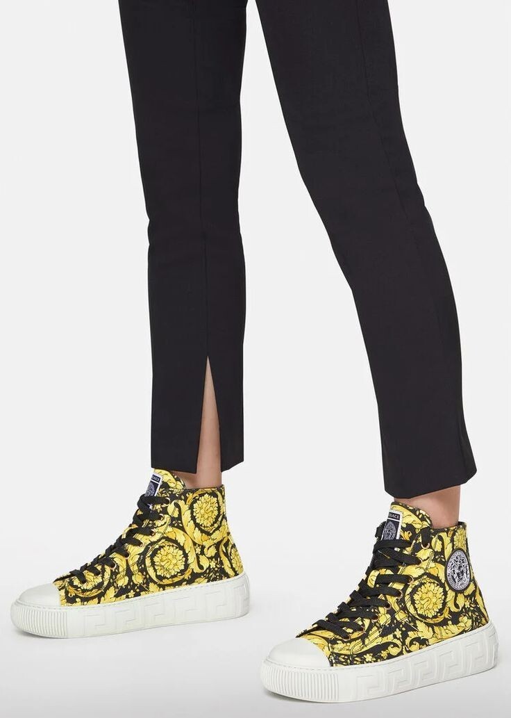 ◆VERSACE 23SS 最新作◆Barocco-print◆ハイトップスニーカー◆ ◇VERSACE 23SS 最新作◇Barocco-print◇ハイトップスニーカー