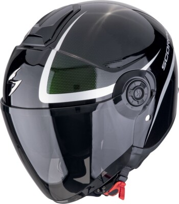 CASCO HELMET MOTO JET 22.06 SCORPION EXO CITY II INTERCITY NERO CAMALEONTE GR L