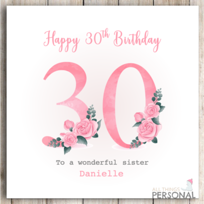 granddaughter 30th birthday