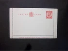 GB Stationery 1911 KGV 1d carmine Letter Card 2 lines of instruction H&B LCP5