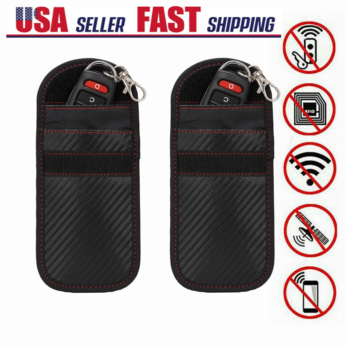 Car Keys Keyless Go Protection RFID Car Key Blocker Case Case Bag