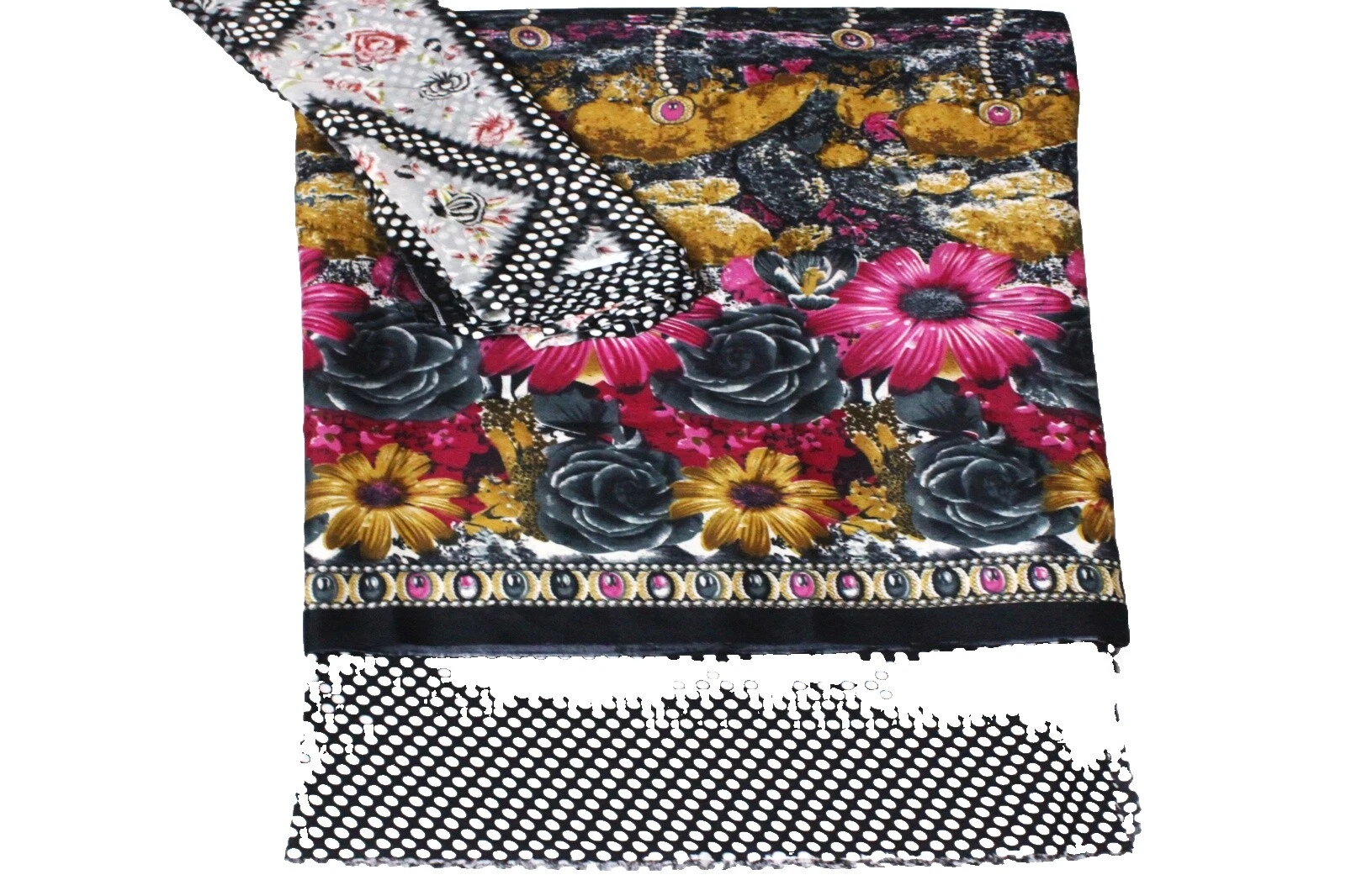 Wool Blend Floral Craft Fabrics