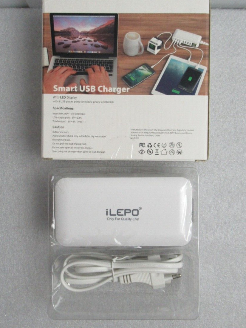 Chargeur USB 8 ports ILEPO I6 pour toute la famille dans le salon ou au bureau