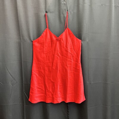 Plus Size 2XL Women Sexy Lingerie Hot Red Camisole With Rose Accent Adam  and Eve | eBay