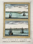 1750 Tasmania, Australia, Java, Schley, hand coloured engraving, foreign topogra