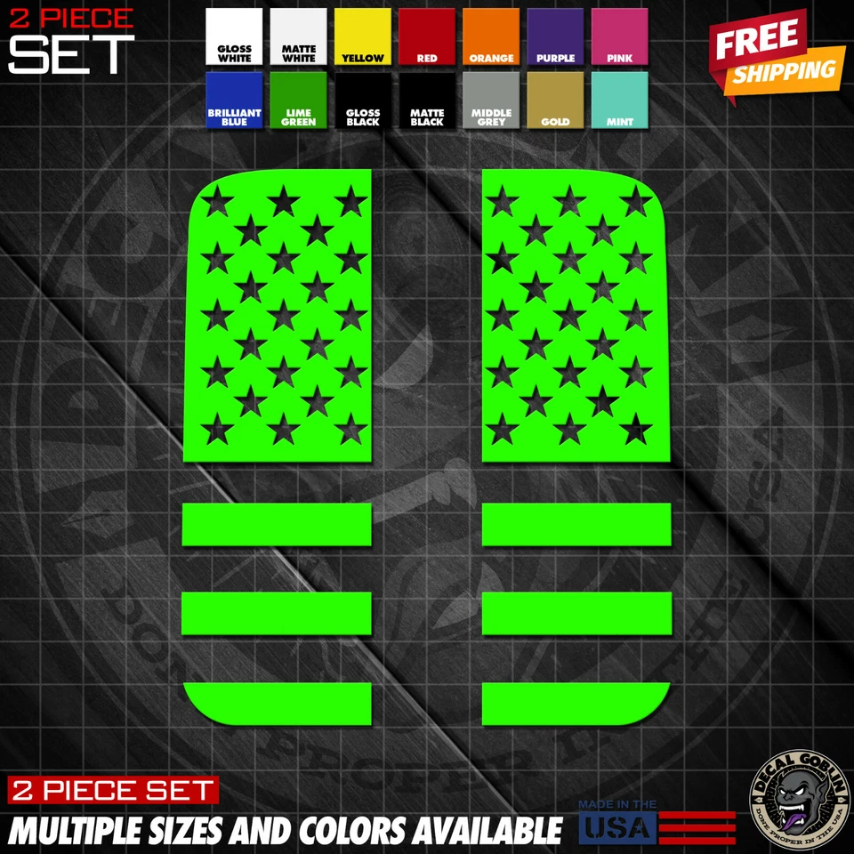 Pegatinas de vinilo calcomanía gráficos para Jeep se adapta a Gladiator Wrangler JL JT 2018+ EE. UU. Foto 4 de 4