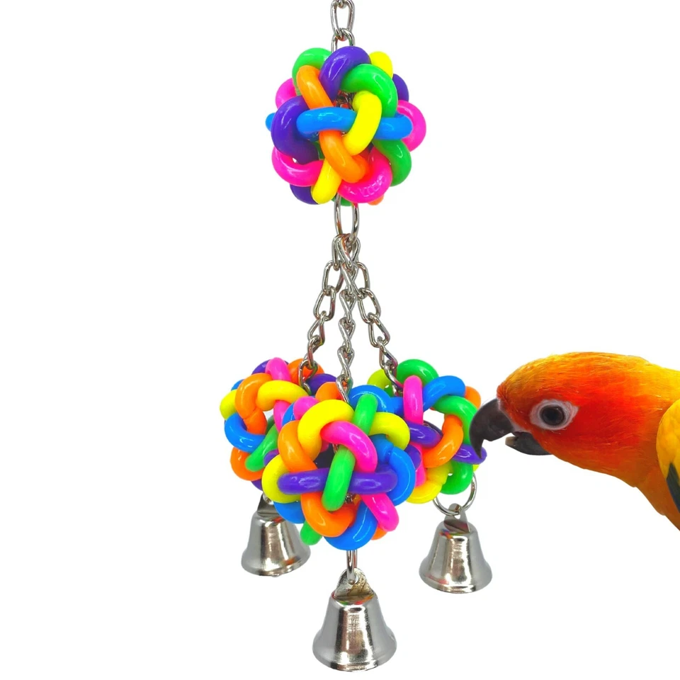 BONKA BIRD TOYS 1944 Wibbly Ringer Small Bird Toy parrot cage toys cockatiel conure parakeet pet
