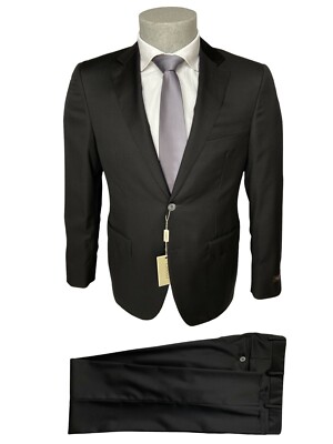 Herren Schneiderkleid CANALI, Gr. 46 schwarz aus Schurwolle DROP 8 60% Rabatt. 