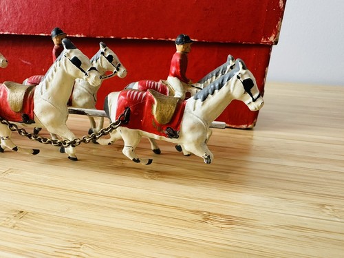Matchbox Early Lesney Toys Large Coronation Coach Gold In Box Queen England - Picture 8 of 14