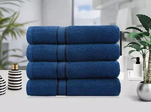 Cotton Craft Ultra Soft Luxury Bath Towel Set Night Sky, 30 x 54'' PACK OF 4 - Picture 1 of 7