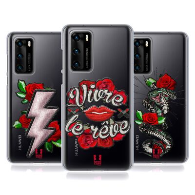 HEAD CASE DESIGNS EMBROIDERY PRINTS SOFT GEL CASE FOR HUAWEI PHONES 4