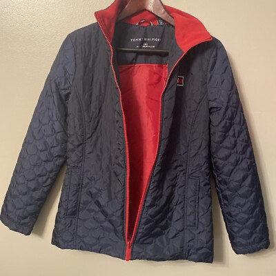 TOMMY HILFIGER Women's Size S Navy Blue 3-in-1 All Weather System Quilted  Jacket