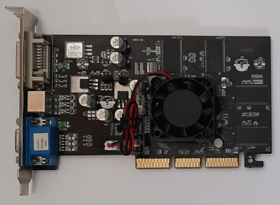 Manli A900 AGP Grafikkarte (ATI Radeon 9200, 128MB, retro, 2003)