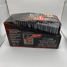 Ultra Pro One-Touch Black Border 35pt Point ROOKIE Magnetic Holder, BOX of 25