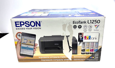 Epson EcoTank L1250 Wireless A4 Ink Tank Printer with Ink