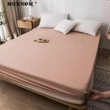 Breathable Waterproof Fitted Sheet Mattress Cover Bed Sheet Mattress Protector