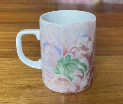 Philippe Deshoulieres Bouquet Fleurs Porcelain Mug 3.5  Primrose Bordier Paris