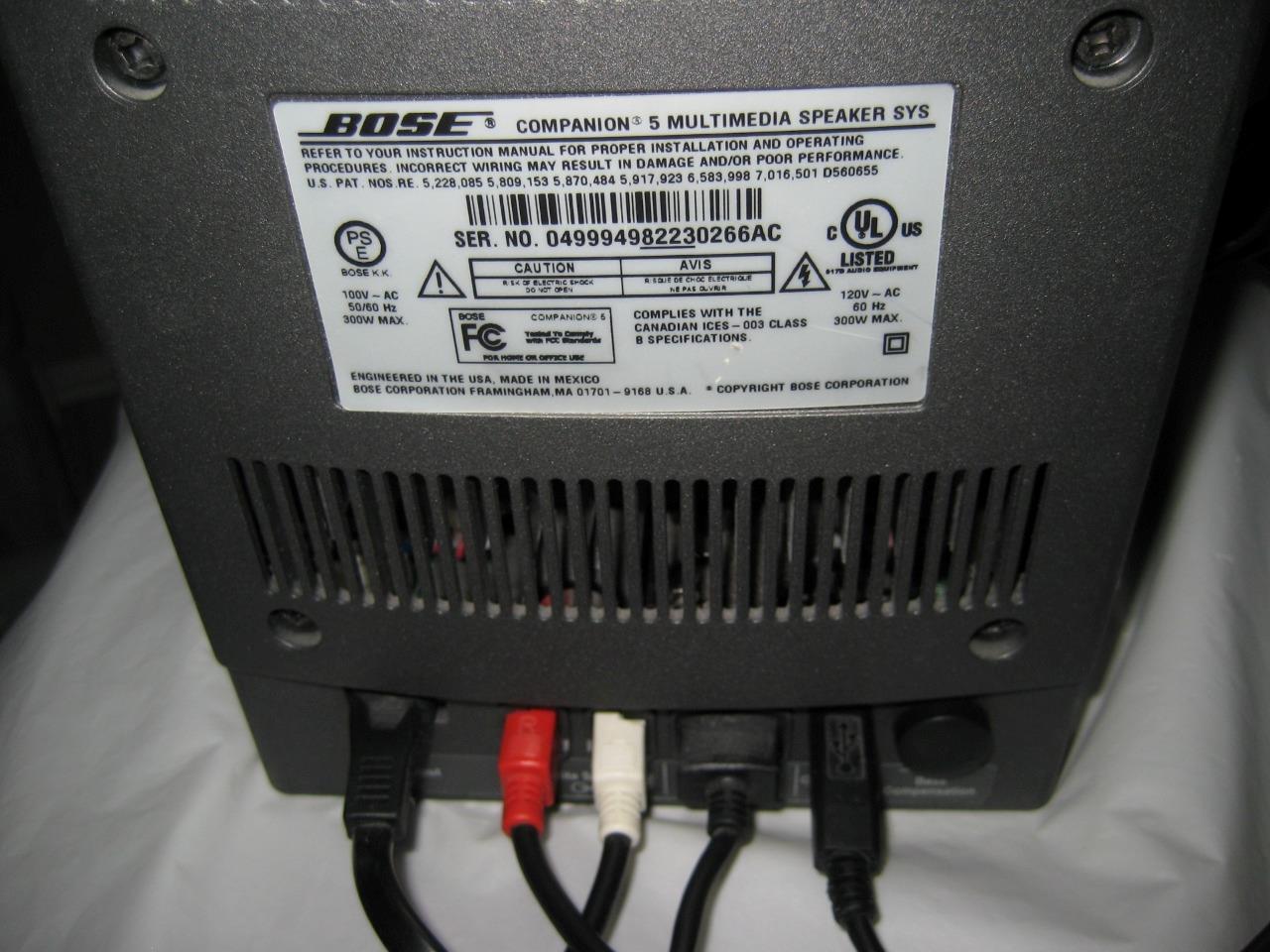 Bose Companion 5 Multimedia Speaker 