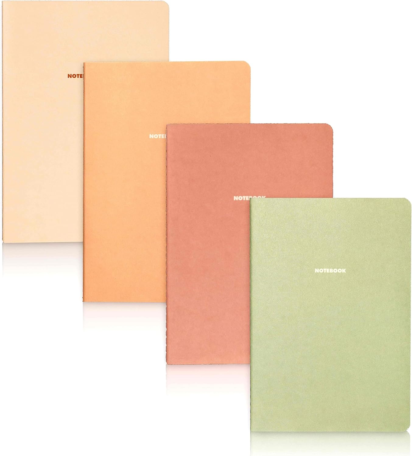 Notebook Journal (8 Pack), A5, 5.5 X 8 In, 80 Gsm Thick Paper, Cute Soft Paper C-image