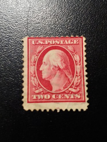 1916 Stamp USA George Washington Rare 2 Cent Two cents Red