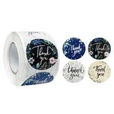 Wrapables 1.5" / 2" Thank You Stickers Roll (500pcs)​
