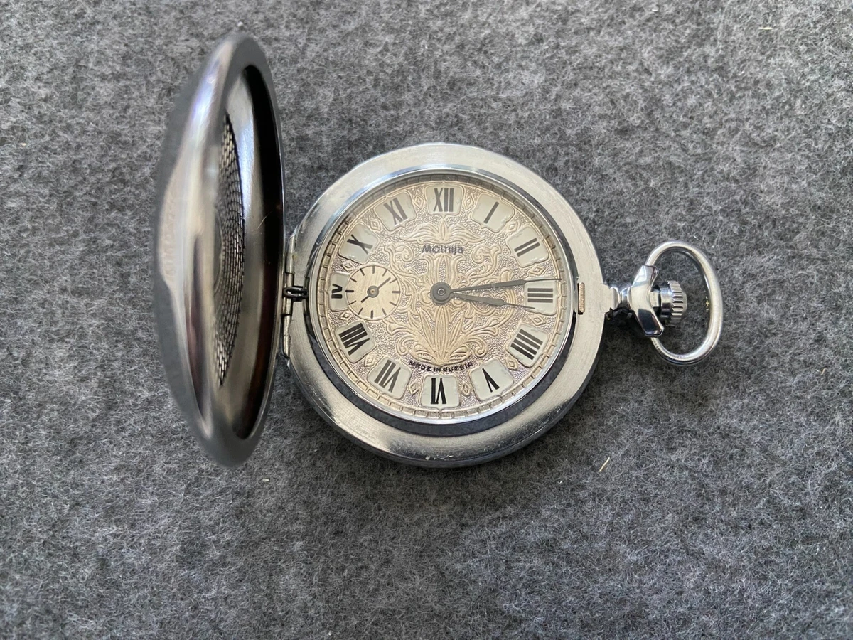 Vintage russian pocket hot sale watches