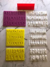 Funky Cool Font Medium Size Custom Embossing Baking Decorating Fondant Stamp