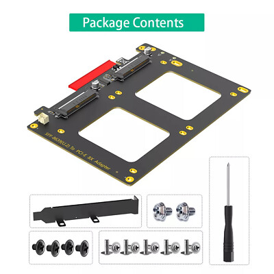 Dual U.2 SSD to PCIe 4.0 X8 Adapter Card SFF-8639(U.2) to PCI-E 4.0 8x Adapter