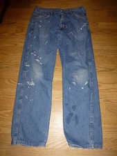 Men's Size 36 x 30 Red Cap Work Jeans 