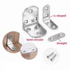 Stainless Steel Right Angle Bracket L Shape Corner Brace Joining Fixing Repair