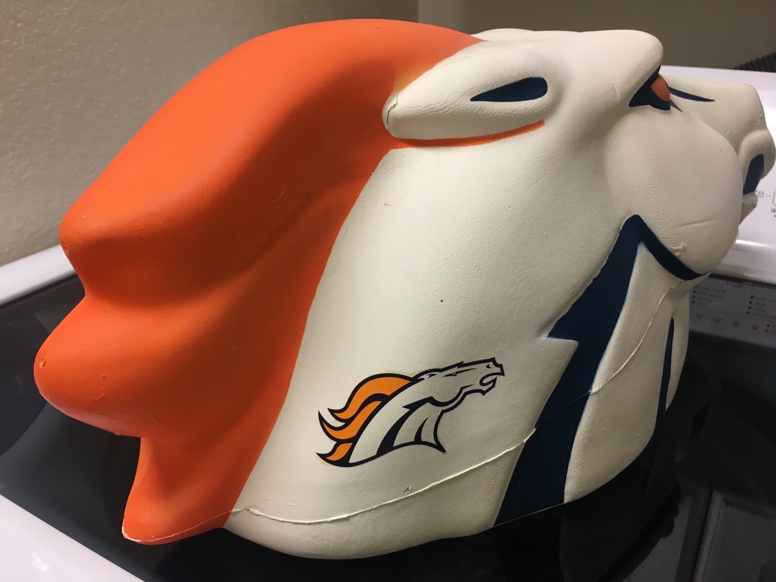 Denver Broncos Broncohead Foam Horse Head NFL Wearable Fan Gear eBay
