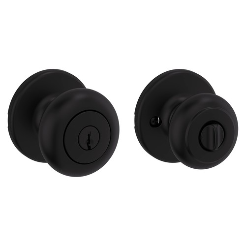 Kwikset Cove Entry Door Knob with Lock and Key, Secure Keyed Handle Exterior - Picture 5 of 7