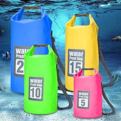 Bolsa seca impermeable al aire libre con doble correa, capacidad: 10L