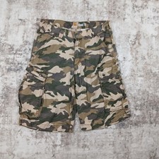 VTG Carhartt Camouflage Cargo Shorts Mens 31 Woodland Camo Relaxed Fit Y2K
