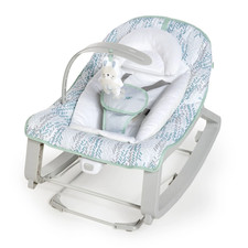 Keep Cozy 3-In-1 Vibrating Infant  Toddler Baby Bouncer and Rocker Chair, Gray