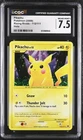 CGC 7.5 NEAR MINT+ Pikachu 112/111 Rising Rivals Holo Pokemon Card
