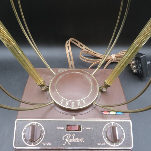 Antenna TV Vintage Retro MCM Atomic Space Age - RARA ANCORA FUNZIONANTE! - Foto 5 di 10