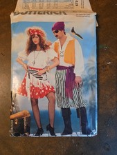 Butterick 6731 Womens Kids Costume Sewing Pattern All Sizes UnCut Pirate 80  s