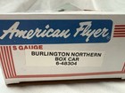 American Flyer 6-48304 Burlington Northern Boxcar NEW in OB — photo 2