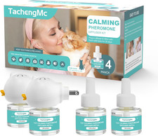 Cat Calming Diffuser, Cat Pheromones Calming Diffuser with 2 Diffuser 4 Refill