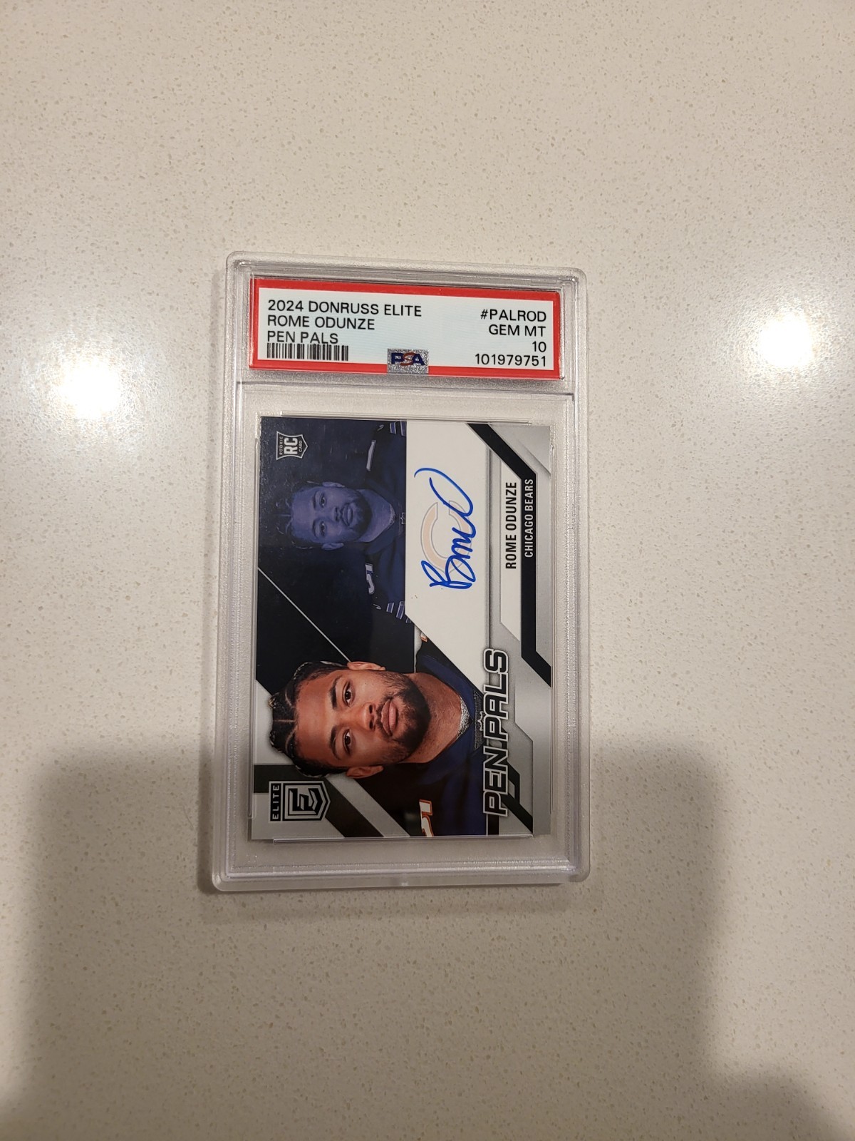 Rome Odunze Panini Donruss Elite Pen Pals #PALROD Base