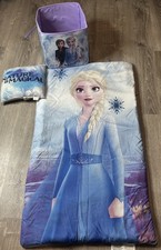 Disney Frozen 2 Elsa Sleeping Bag and Pillow and storage cube.  
