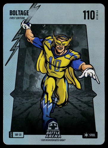2025 Bo Jackson Battle Arena Update Boltage Steel Battlefoil SBF-33