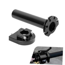 Motorcycle Throttle Grip, 7/8" CNC Quick Throttle Twist Grip, 1 PC Black