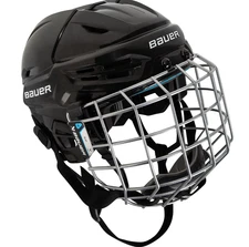 Bauer RE-AKT 55 Hockey Senior Helmet Combo- Black and White Available