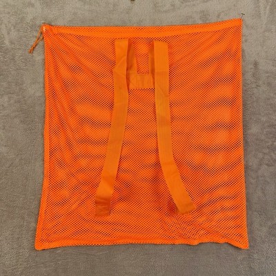 Blaze Orange Mesh Decoy Gear Bag 28''x31'' Shoulder Straps Deer Big Game Hunting