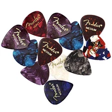 Fender Premium Guitar Pick Sampler, 12 Assorted - Tortoise Shell