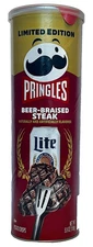 Pringles LIMITED EDITION MILLER LIGHT BEER-BRAISED STEAK Potato Crisps Chips